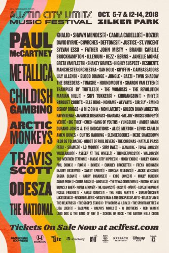 2019 Austin City Limits Music Festival set to be HOT in 